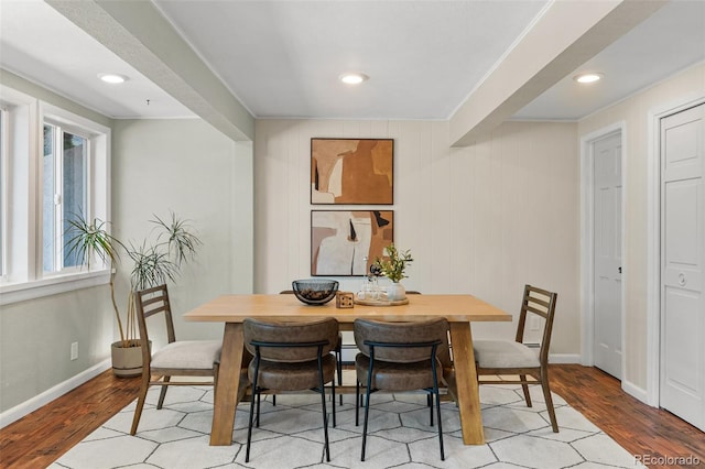 6451 Crestbrook Dr, Morrison, CO 80465 - dining area featuring light wood-style flooring and recessed lighting