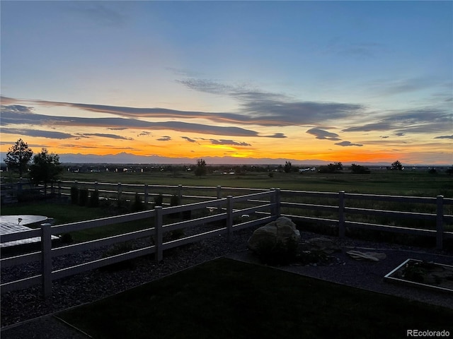 2355 Saddle Back Ct, Fort Lupton, CO 80621 - view of yard with a rural view and fence