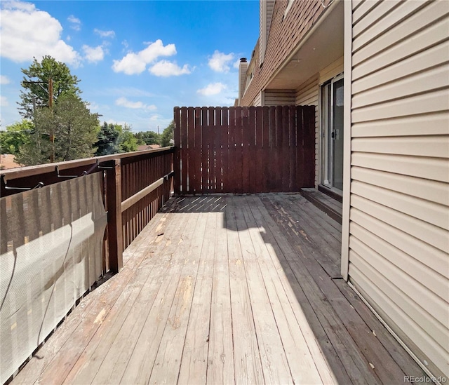 view of wooden terrace