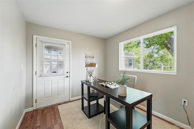 3570 E Arapahoe Pl, Centennial, CO 80122 - office featuring baseboards and wood finished floors