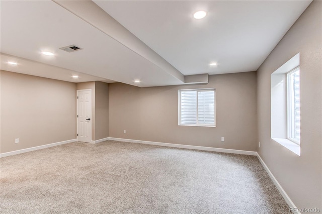 5597 S Buchanan St, Aurora, CO 80016 - carpeted spare room with recessed lighting and baseboards