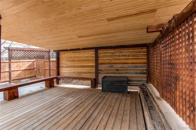 5597 S Buchanan St, Aurora, CO 80016 - view of wooden terrace