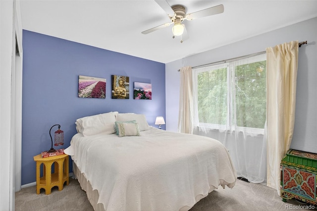 10328 W Crestone Mtn, Littleton, CO 80127 - bedroom featuring carpet and a ceiling fan
