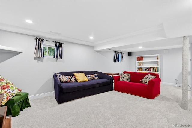 10328 W Crestone Mtn, Littleton, CO 80127 - carpeted living room with recessed lighting