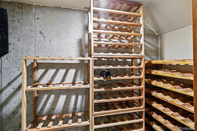 19640 Four Winds Way, Monument, CO 80132 - wine cellar featuring lofted ceiling