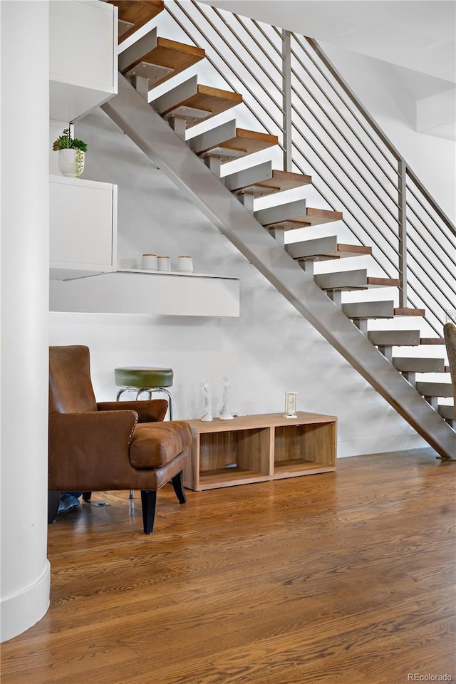 1930 W 35th Ave, Denver, CO 80211 - stairs with wood finished floors