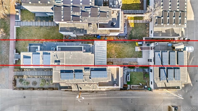 1930 W 35th Ave, Denver, CO 80211 - aerial view of property's location with property boundaries highlighted
