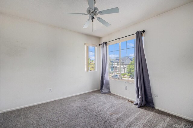 1655 S Buckley Cir, Aurora, CO 80017 - unfurnished room featuring baseboards, carpet flooring, and a ceiling fan