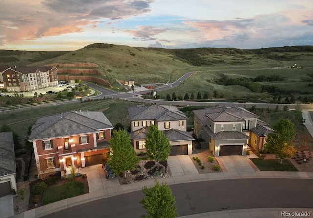 10659 Montecito Dr, Lone Tree, CO 80124 - aerial view of property and surrounding area featuring a mountain backdrop