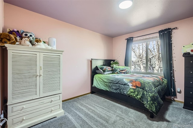 bedroom featuring carpet flooring