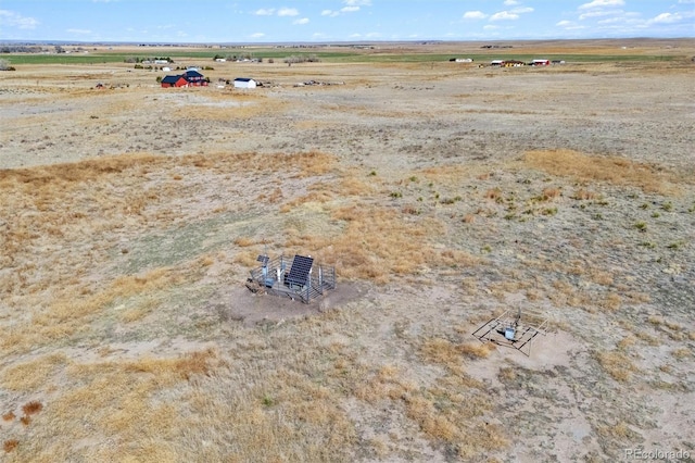 aerial view featuring a rural view