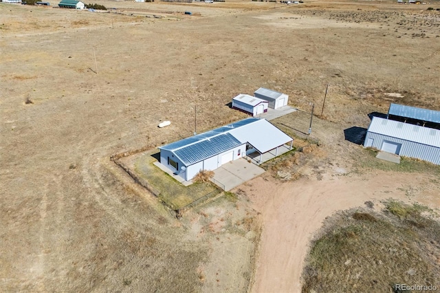 aerial view featuring a rural view