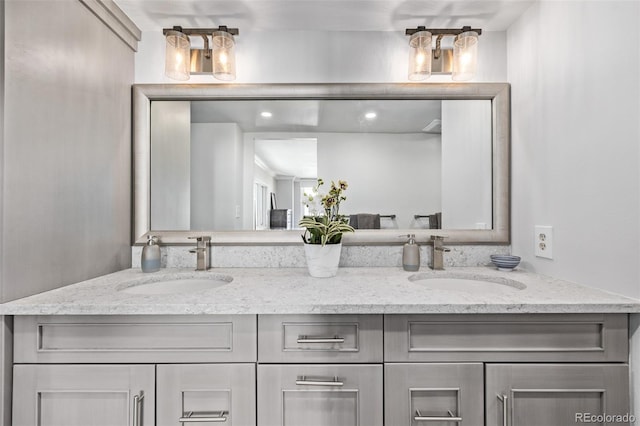 bathroom with vanity