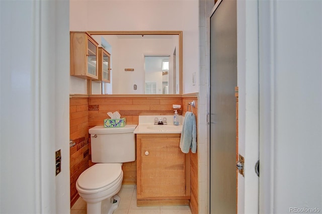 8300 W 67th Ave, Arvada, CO 80004 - bathroom with vanity, wooden walls, and wainscoting