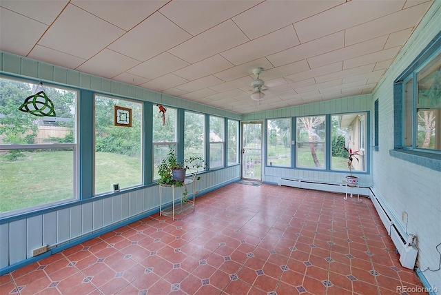 8300 W 67th Ave, Arvada, CO 80004 - unfurnished sunroom with a ceiling fan and plenty of natural light