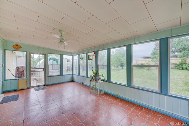 8300 W 67th Ave, Arvada, CO 80004 - unfurnished sunroom with a ceiling fan