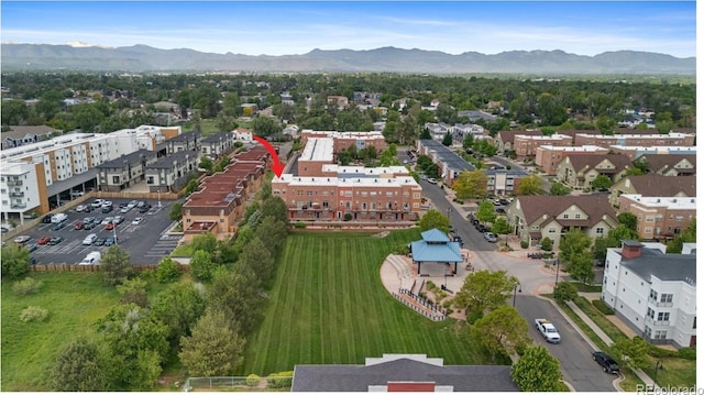 7828 W 54th Ave, Arvada, CO 80002 - drone / aerial view of a mountainous background