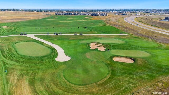 aerial view with golf course view