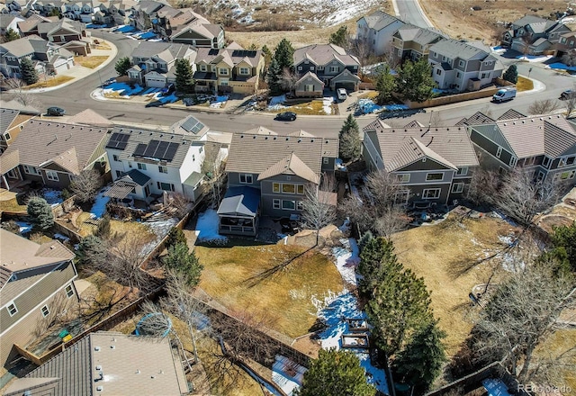 aerial view featuring a residential view