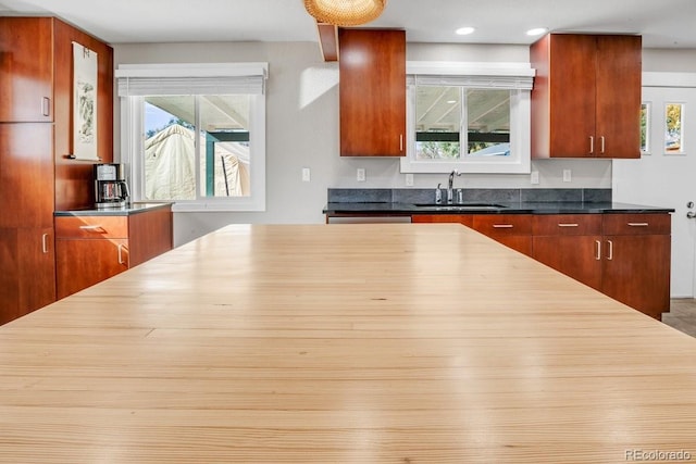 kitchen featuring sink and plenty of natural light