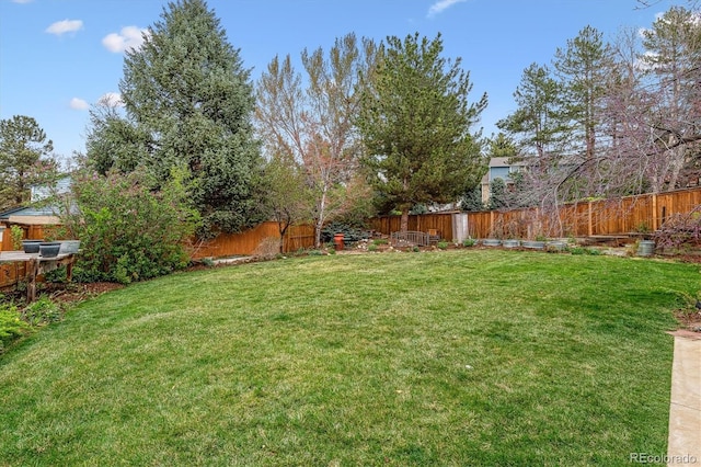 6062 S Emporia Cir, Englewood, CO 80111 - view of yard featuring a fenced backyard