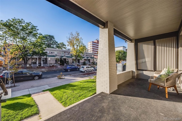 view of patio / terrace with covered porch