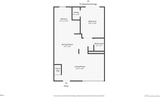505 Detroit St, Denver, CO 80206 - view of home floor plan