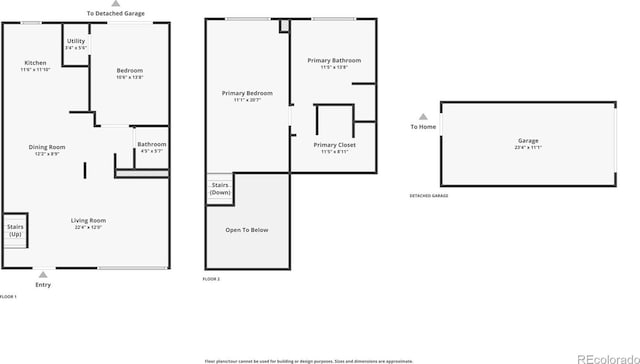 505 Detroit St, Denver, CO 80206 - view of floor plan / room layout