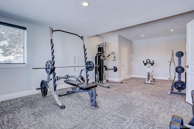 view of workout room