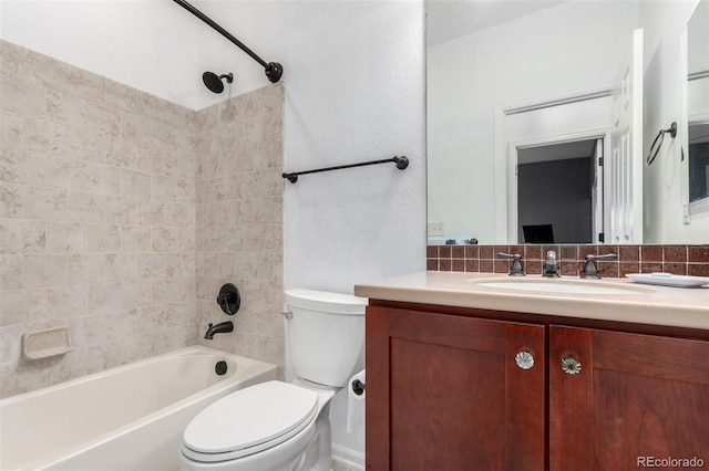 4712 Raven Run, Broomfield, CO 80023 - bathroom featuring toilet, vanity, and shower / tub combination