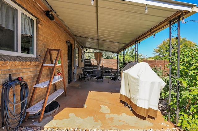 view of patio / terrace featuring area for grilling