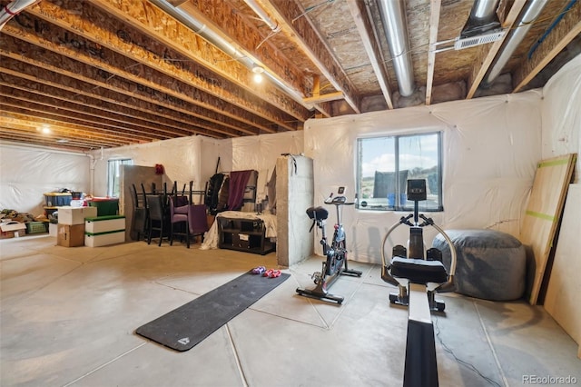 view of workout room