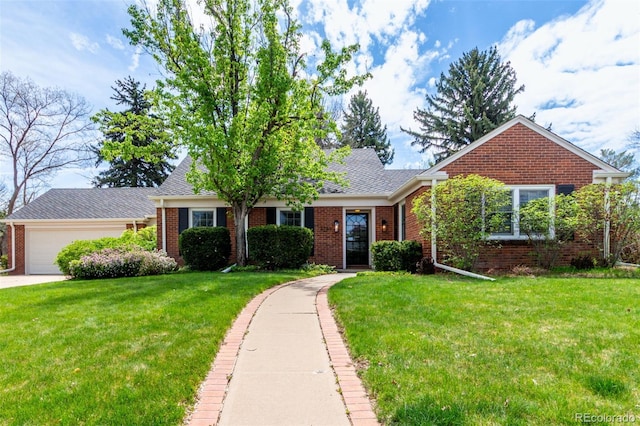 3756 S Forest Way, Denver, CO 80237 - view of front of home featuring brick siding and a front yard
