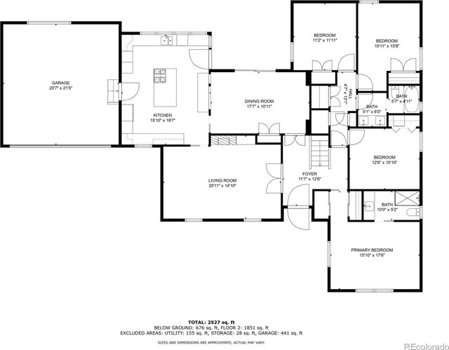 3756 S Forest Way, Denver, CO 80237 - property floor plan