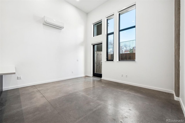 empty room with a wall unit AC