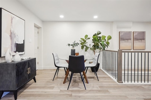 2121 W 33rd Ave, Denver, CO 80211 - dining room featuring light wood finished floors and recessed lighting