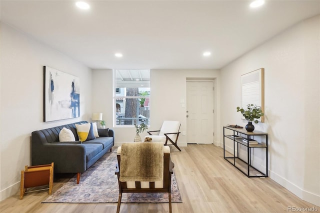 2121 W 33rd Ave, Denver, CO 80211 - living room with light wood finished floors and recessed lighting