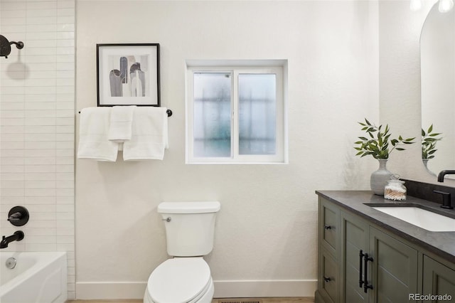 2121 W 33rd Ave, Denver, CO 80211 - bathroom with vanity and shower / bathtub combination