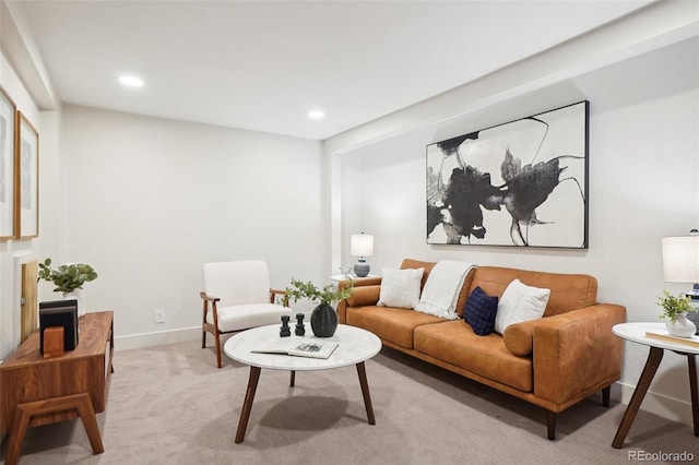 2121 W 33rd Ave, Denver, CO 80211 - living room featuring carpet flooring and recessed lighting