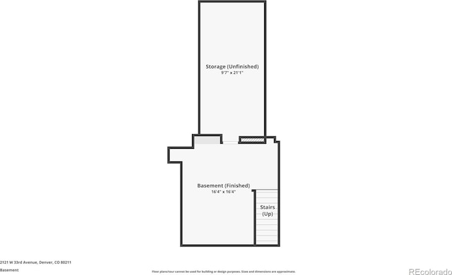 2121 W 33rd Ave, Denver, CO 80211 - view of room layout