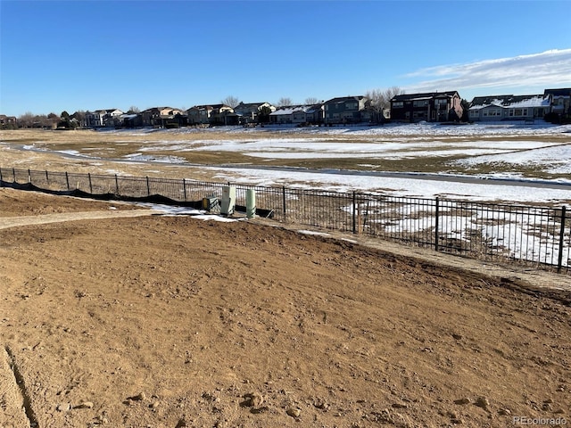 view of snowy yard