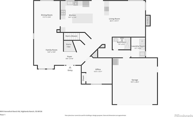 9810 Venneford Ranch Rd, Highlands Ranch, CO 80126 - view of property floor plan