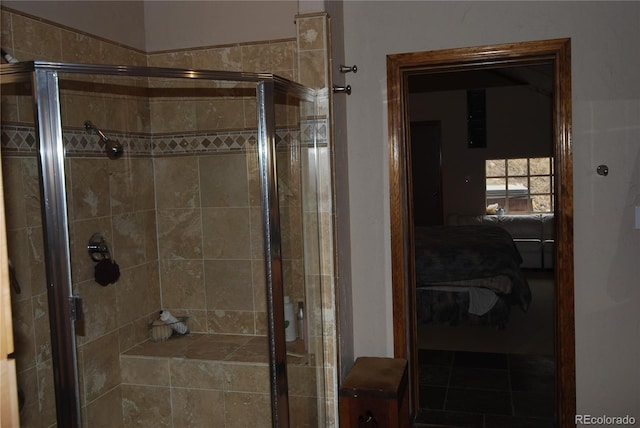 bathroom with walk in shower