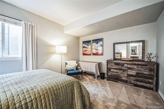 bedroom featuring carpet floors