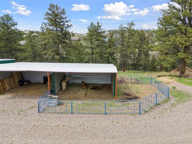 view of stable