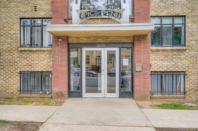 500 E 11th Ave Unit 205, Denver, CO 80203 - entrance to property featuring brick siding and french doors