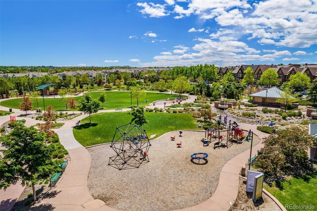 1144 Rockhurst Dr Unit 105, Highlands Ranch, CO 80129 - aerial perspective of suburban area with a park