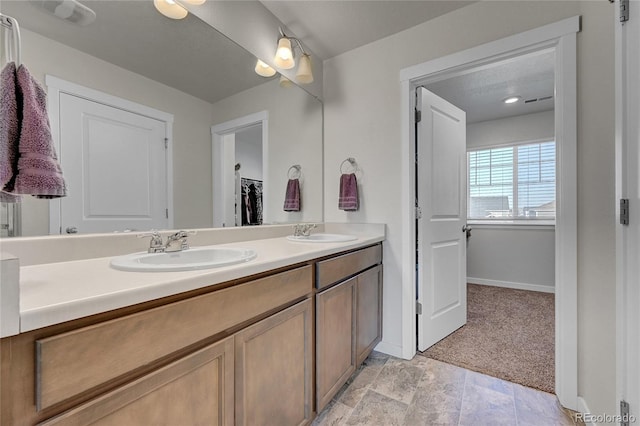 bathroom featuring vanity