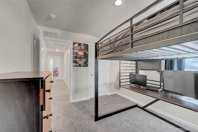 unfurnished bedroom with carpet floors