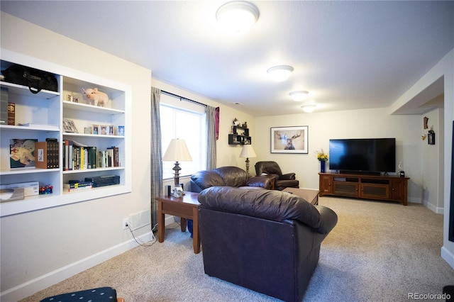 1128 S Duquesne Cir, Aurora, CO 80018 - living room with carpet floors and baseboards